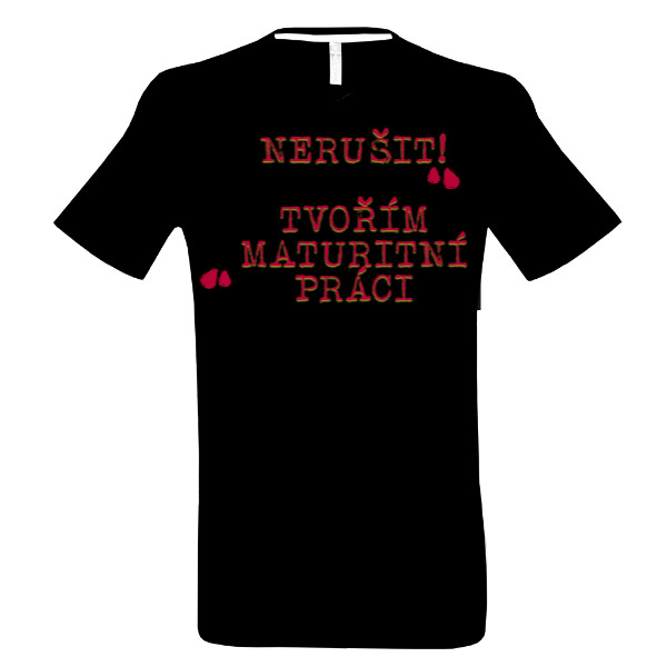 Tričko s potiskem Hororové tričko NERUŠIT!