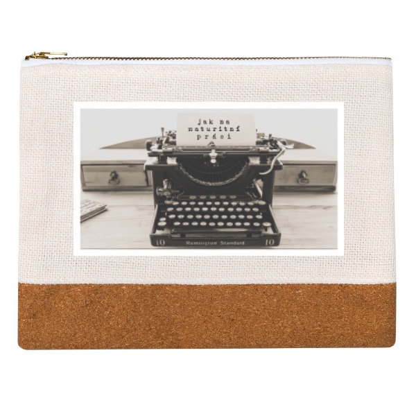 Penál lněný s potiskem Penál s logem 