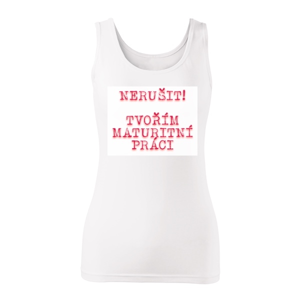 Tričko s potiskem Tílko pro žhavé dostavení s paní múzou