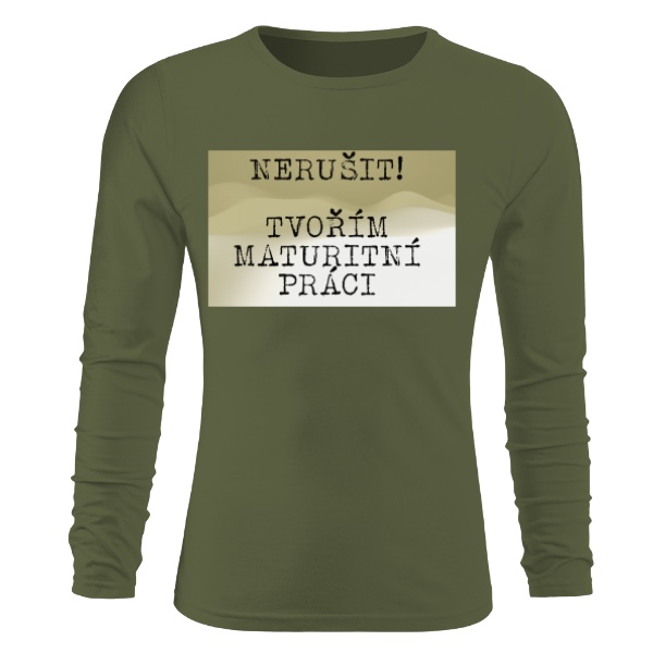 Tričko s potiskem Pánské tričko NERUŠIT, TVOŘÍM!